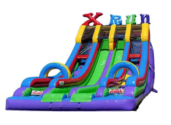 Bounce Horizon Extreme Fun Run Inflatable Obstacle Course with Slide – Ultimate Challenge