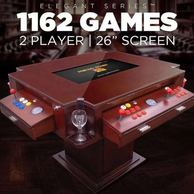 Creative Arcades Elegant Tilt Cherrywood Cocktail Arcade Machine