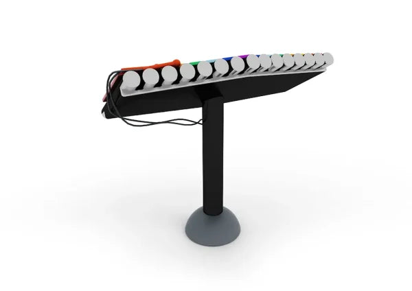 World Klass Play Split Rainbow Xylophone Outdoor Playground Instrument