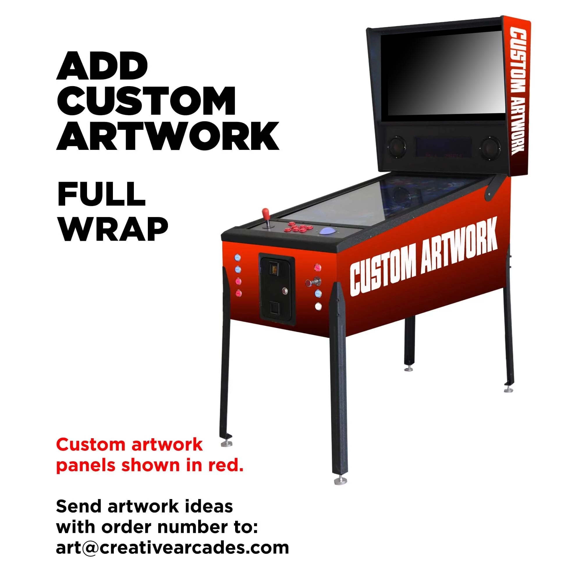 Creative Arcades The Pincade Combo 1-Player Pinball & Arcade Machine (2558 Games)