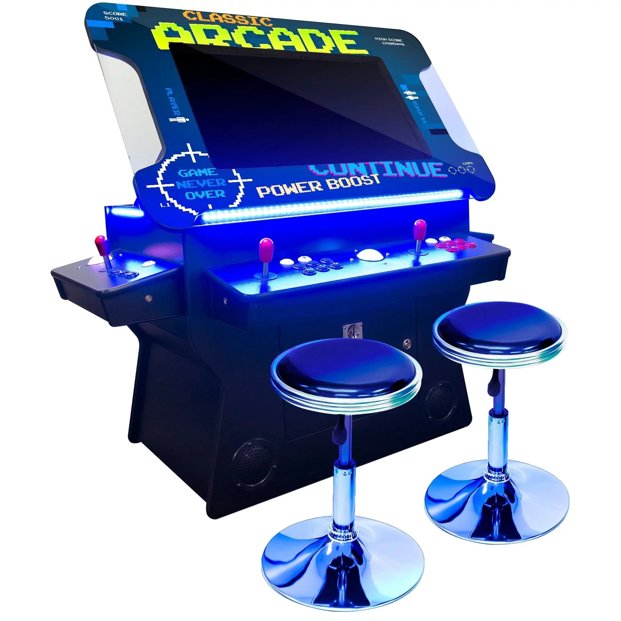 Creative Arcades 3-Sided Tilt Cocktail Table Arcade Machine