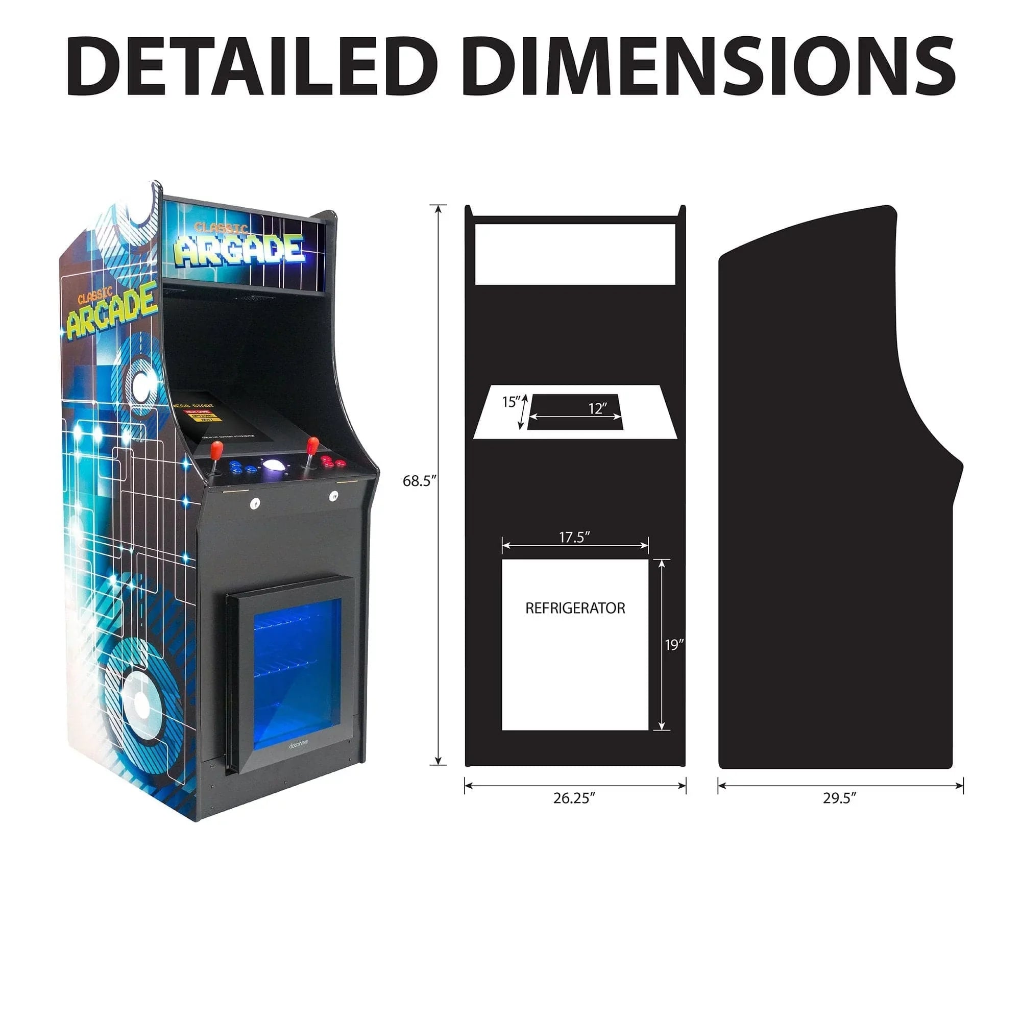 Creative Arcades The Fridgecade Stand-Up Arcade Machine