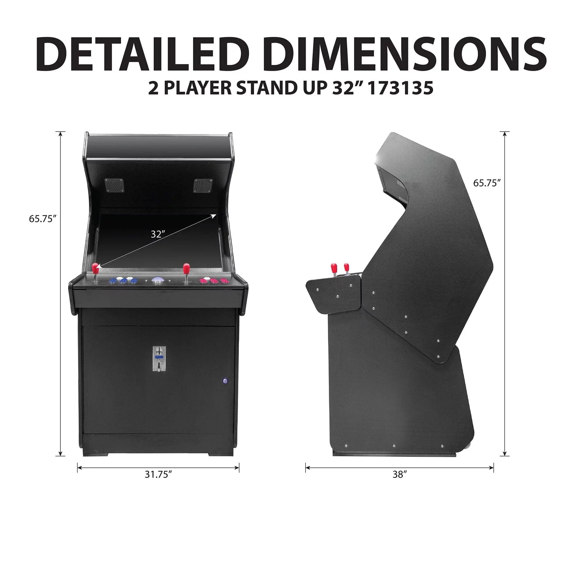 Creative Arcades 2-Player Hunchback Stand-Up Arcade Machine