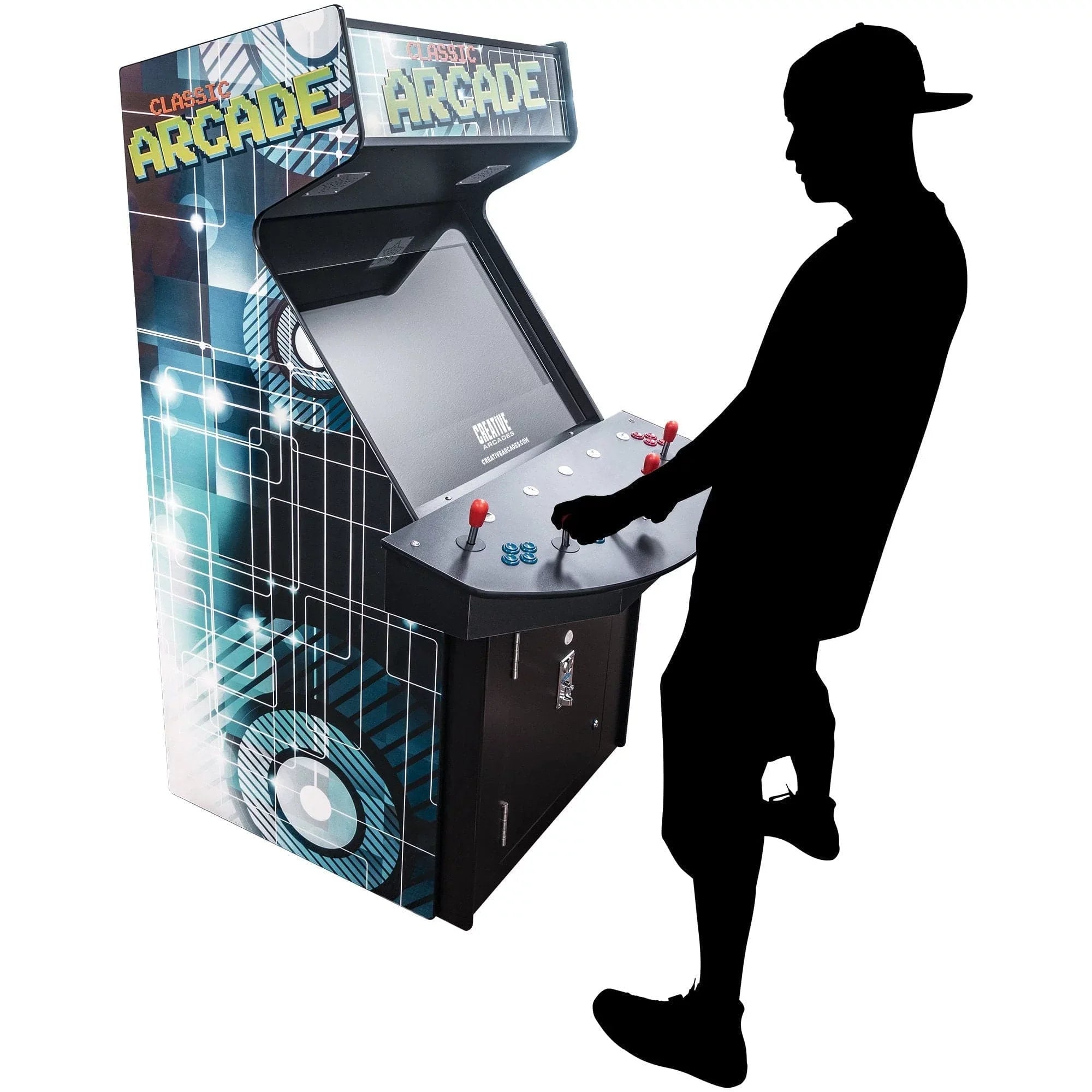 Creative Arcades 4-Player Full-Size Stand-Up Arcade Machine