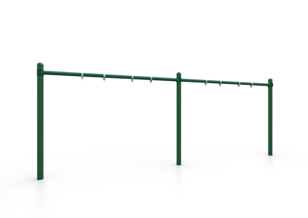 World Klass Play 5" Single Post Swing – 8Ft, 2 to 8 Swings