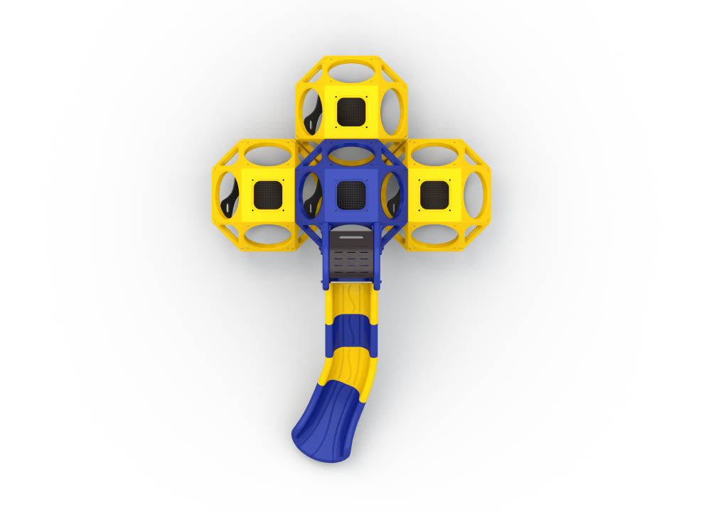 World Klass Play Skqube Playground Climber with Slide