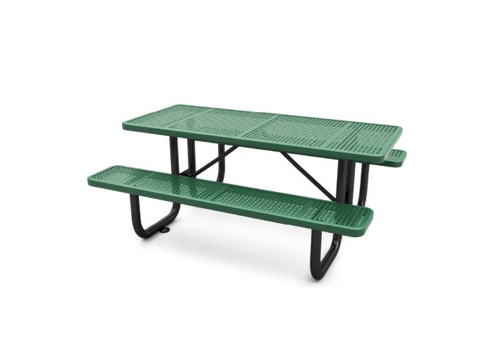 World Klass Play 6′ Steel Picnic Table – Outdoor Commercial Use