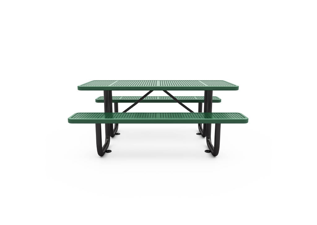World Klass Play 6′ Steel Picnic Table – Outdoor Commercial Use