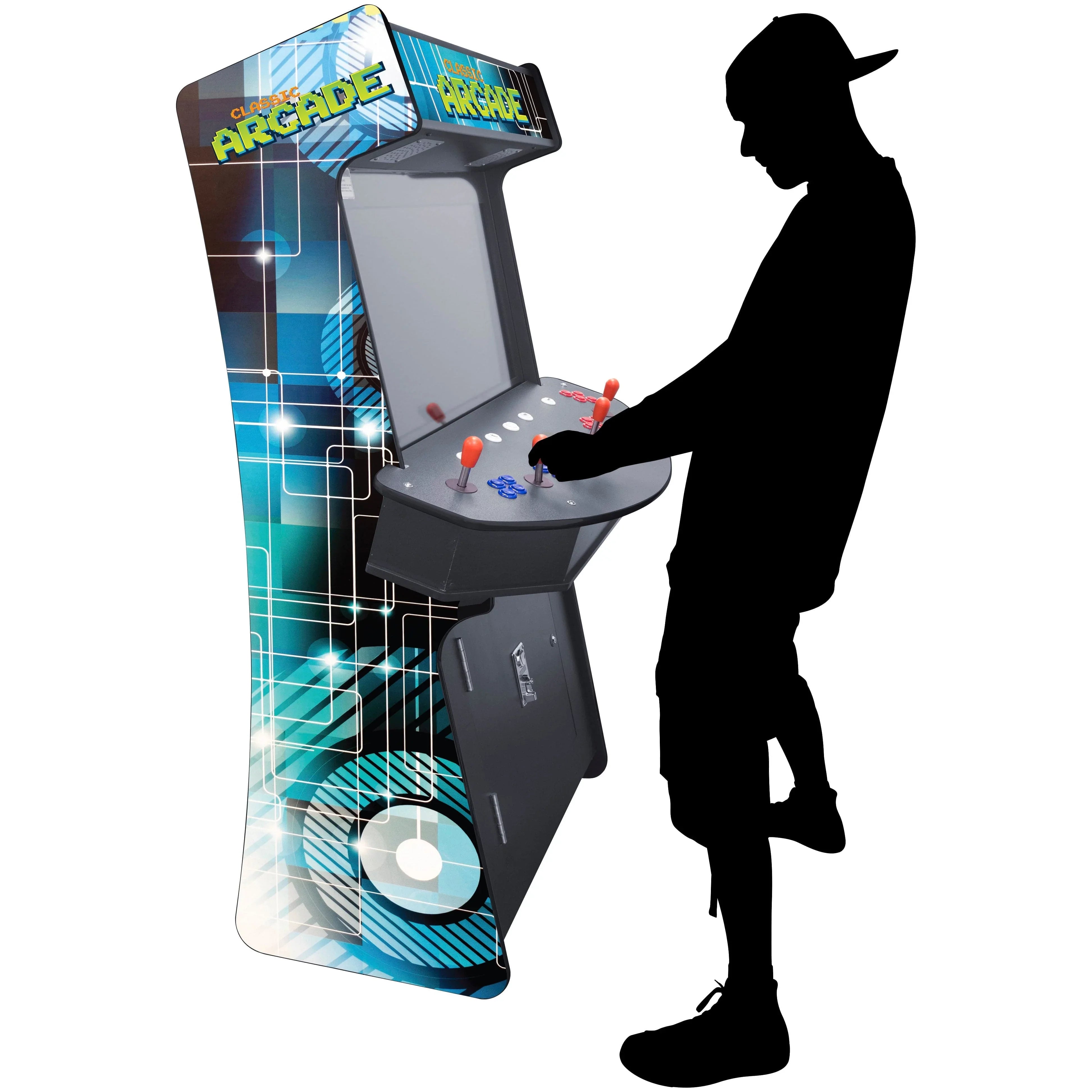 Creative Arcades 4-Player Slim Stand-Up Arcade Machine