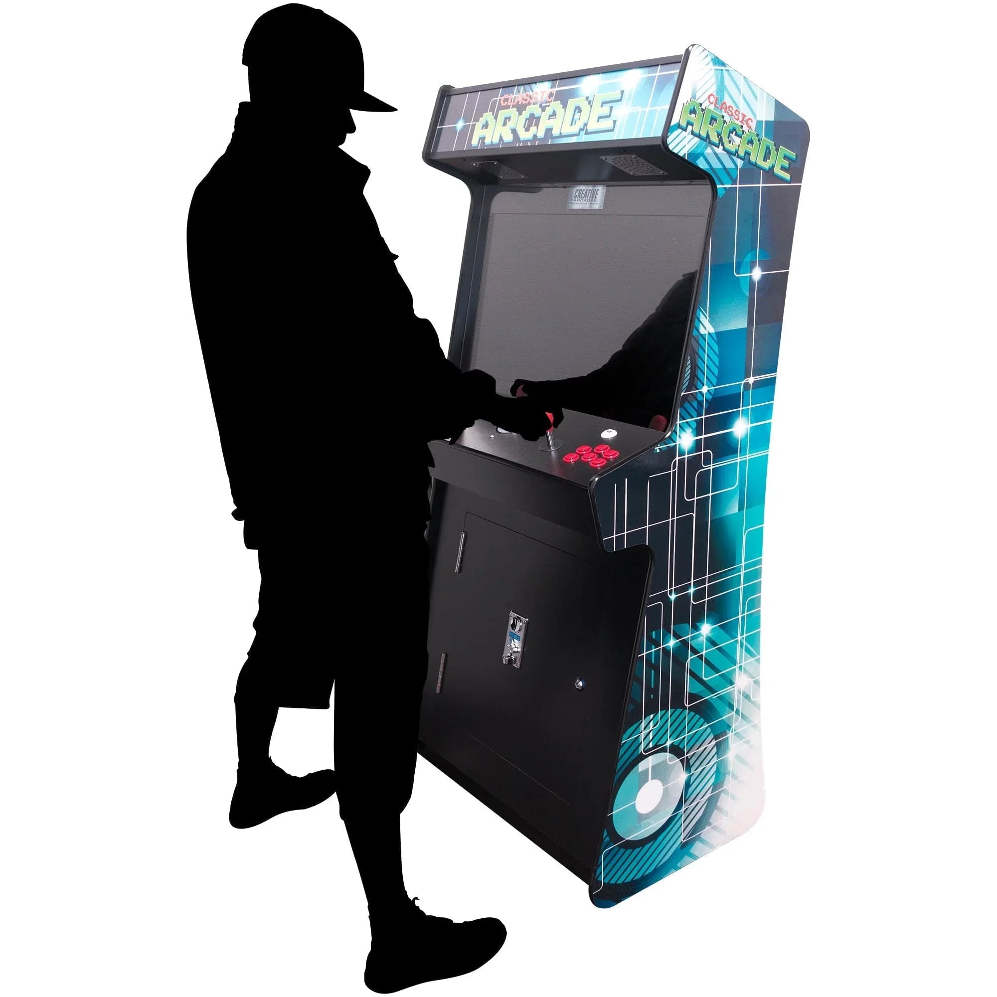 Creative Arcades 2-Player Slim Stand-Up Arcade Machine