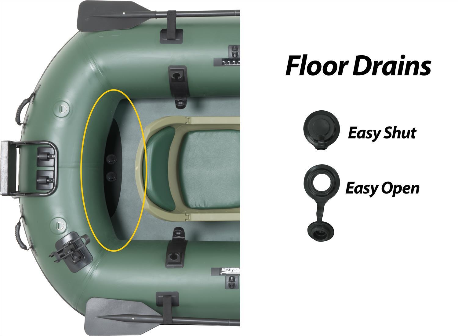 Sea Eagle Stealth Stalker STS10 Inflatable Portable Frameless Fishing Boat Pro Package, Green (New)