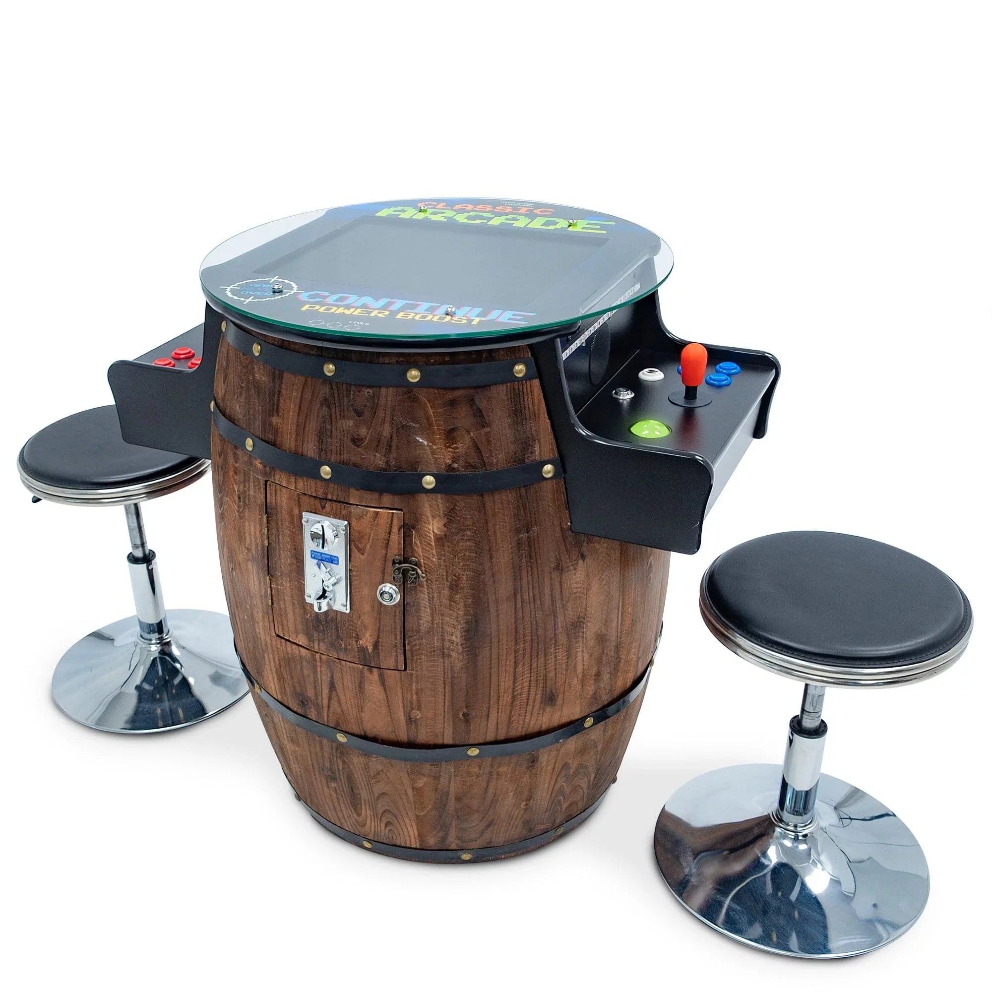 Creative Arcades Wine Barrel Cocktail Arcade Machine