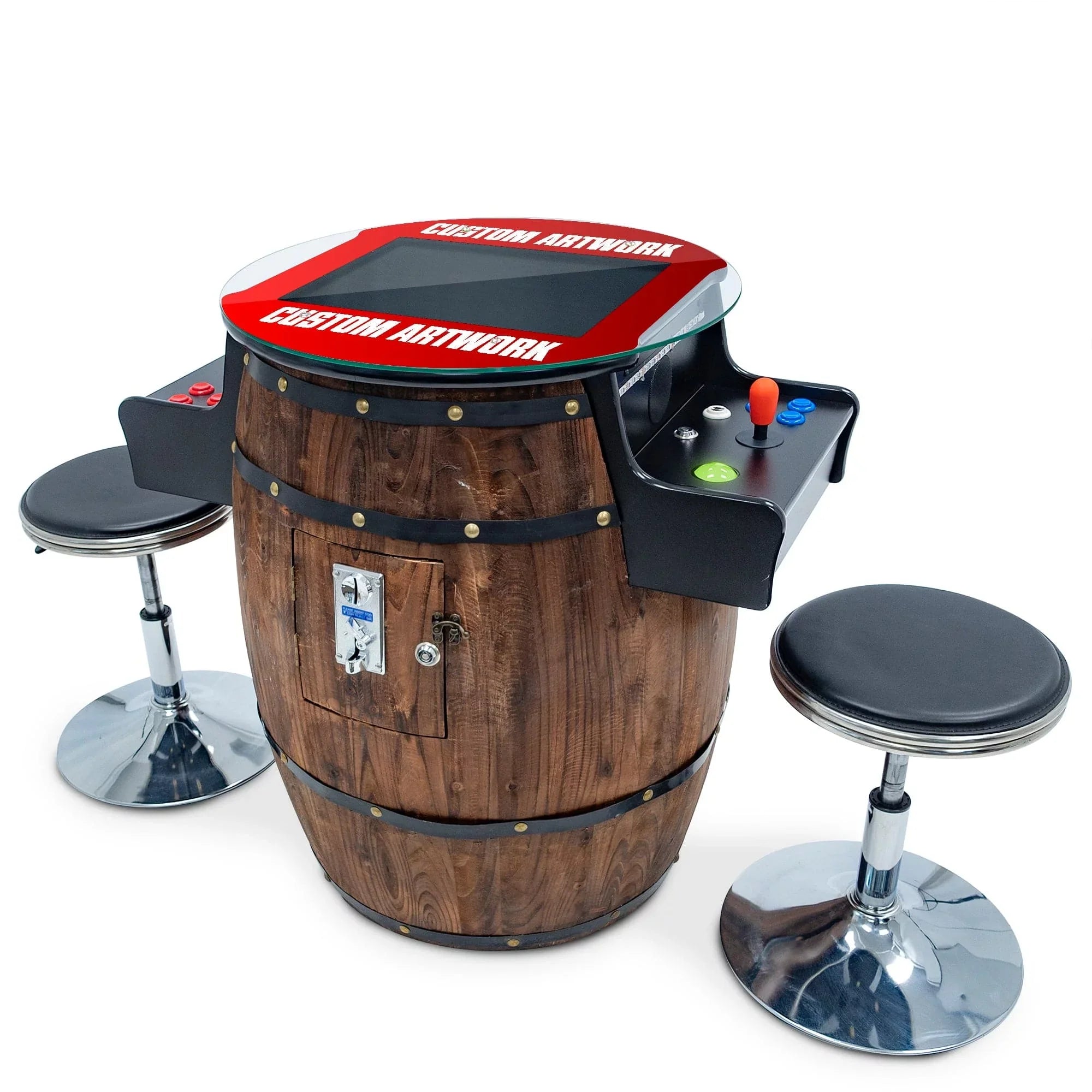 Creative Arcades Wine Barrel Cocktail Arcade Machine