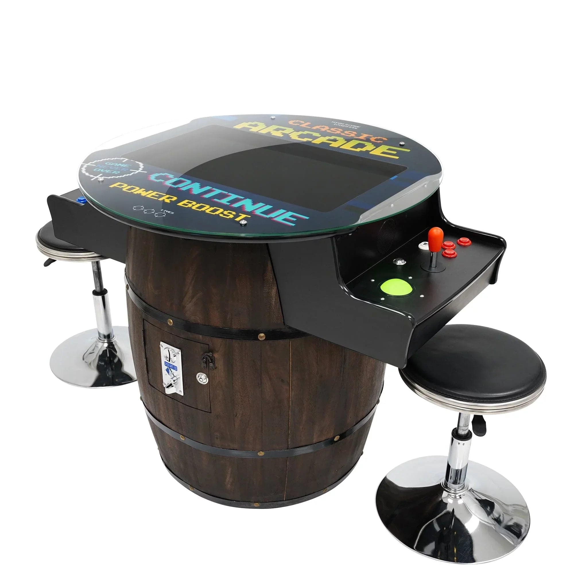 Creative Arcades Wine Barrel Cocktail Arcade Machine