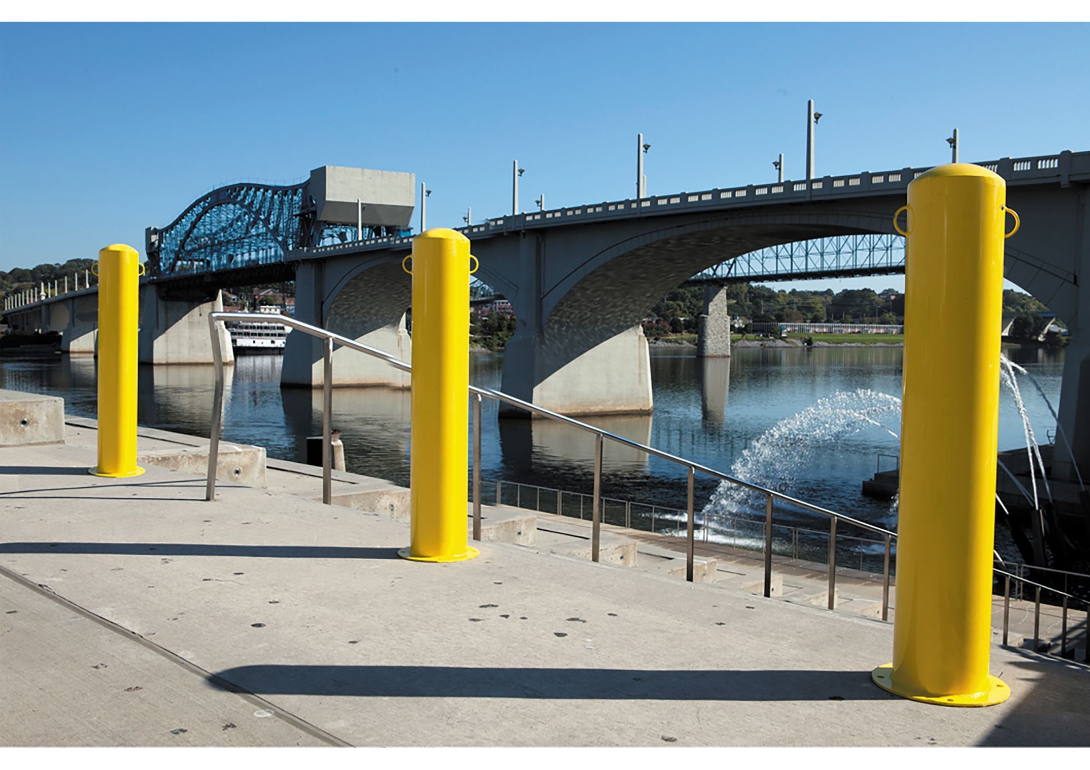 UltraSite 8" Safety Bollard 4ft height, Inground