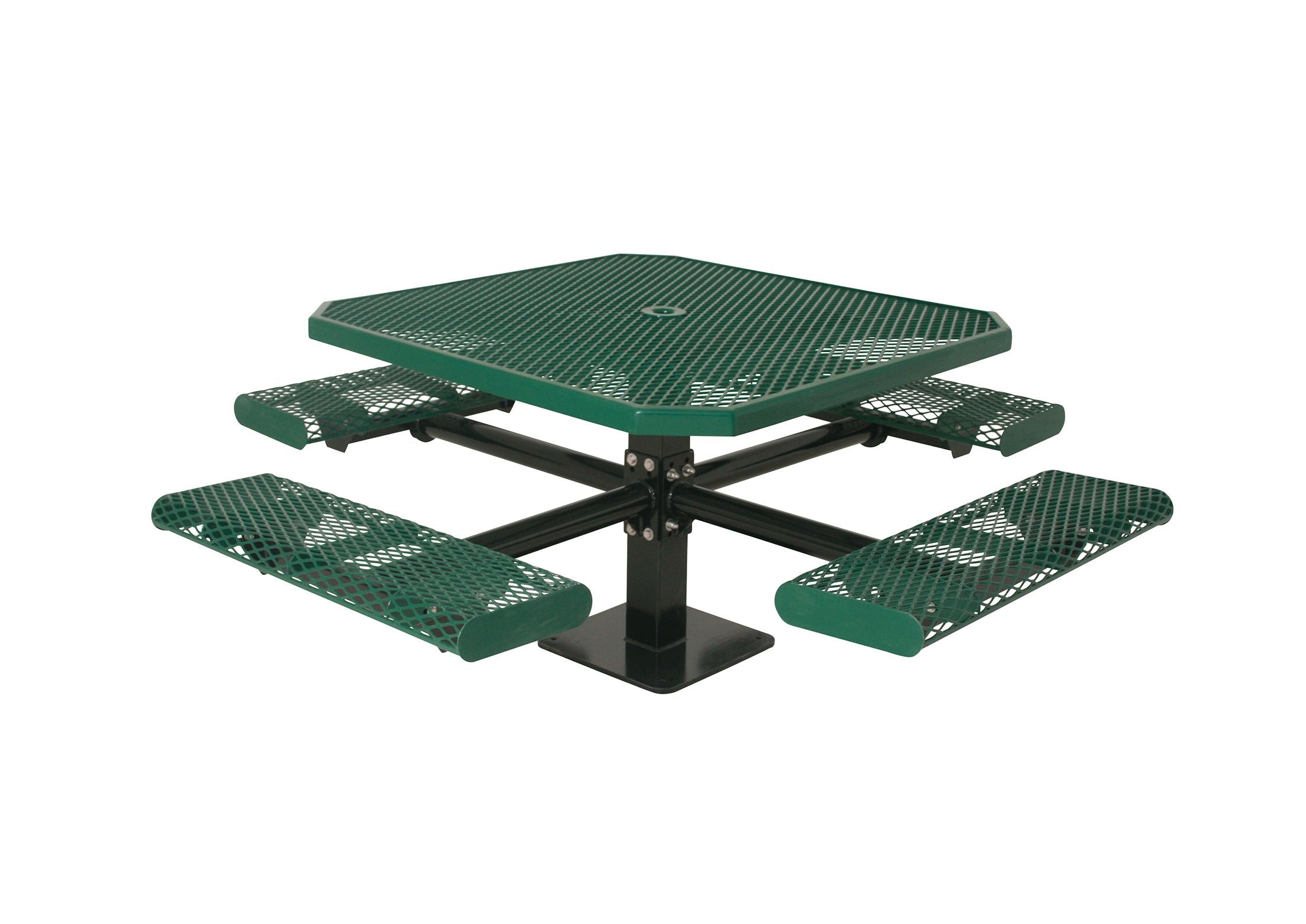 UltraSite 46" Octagon Single Pedestal Table, Surface Mount