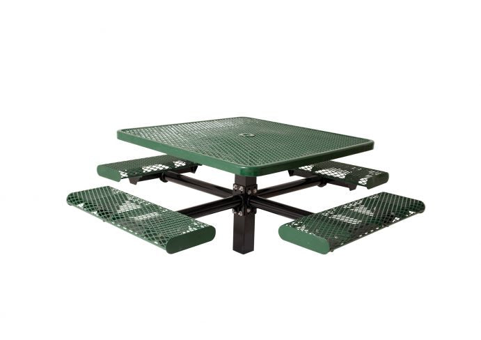 UltraSite 46" Square Single Pedestal Table, Inground