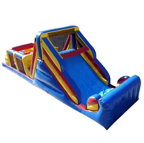 Bounce Horizon 49FT Circus Inflatable Obstacle Course with Slide