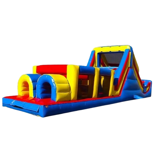 Bounce Horizon 49FT Circus Inflatable Obstacle Course with Slide