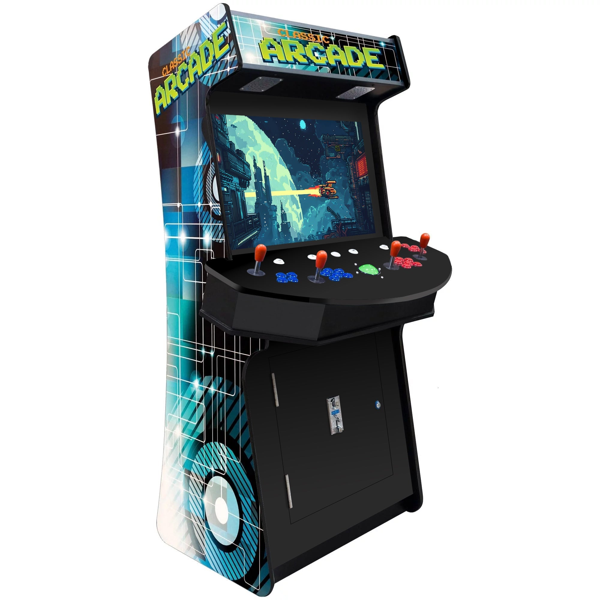 Creative Arcades 4-Player Slim Stand-Up Arcade Machine