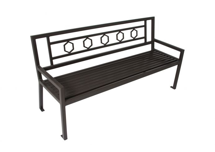 UltraSite 8' Huntington Bench with Back, Portable