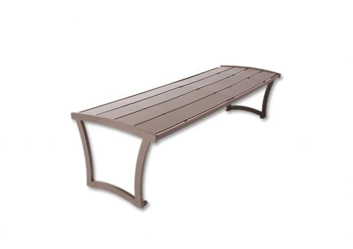 UltraSite 4' Madison Bench without Back, Powder Coated Steel