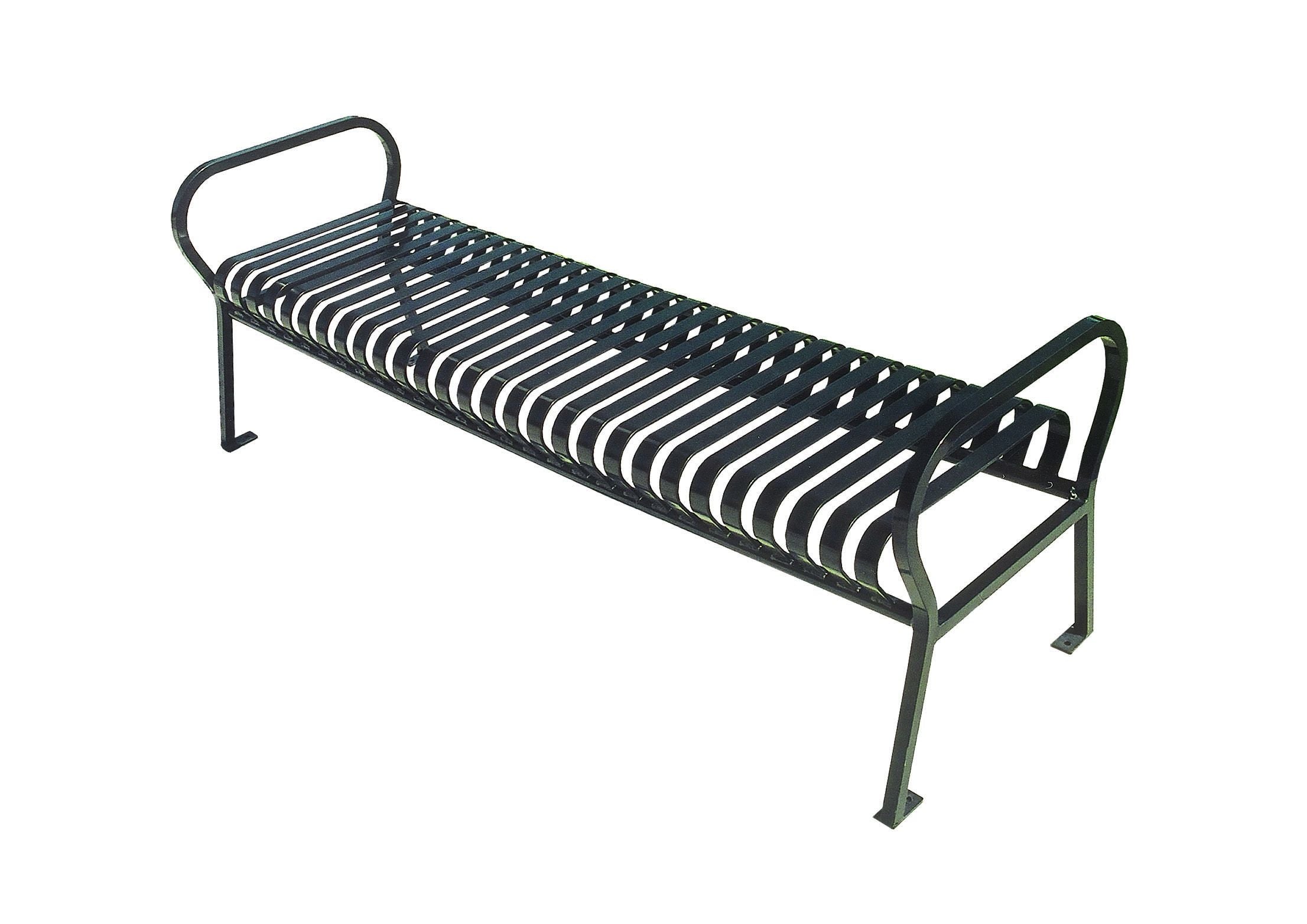 UltraSite 4' Hamilton Bench without Back, Horizontal Slats