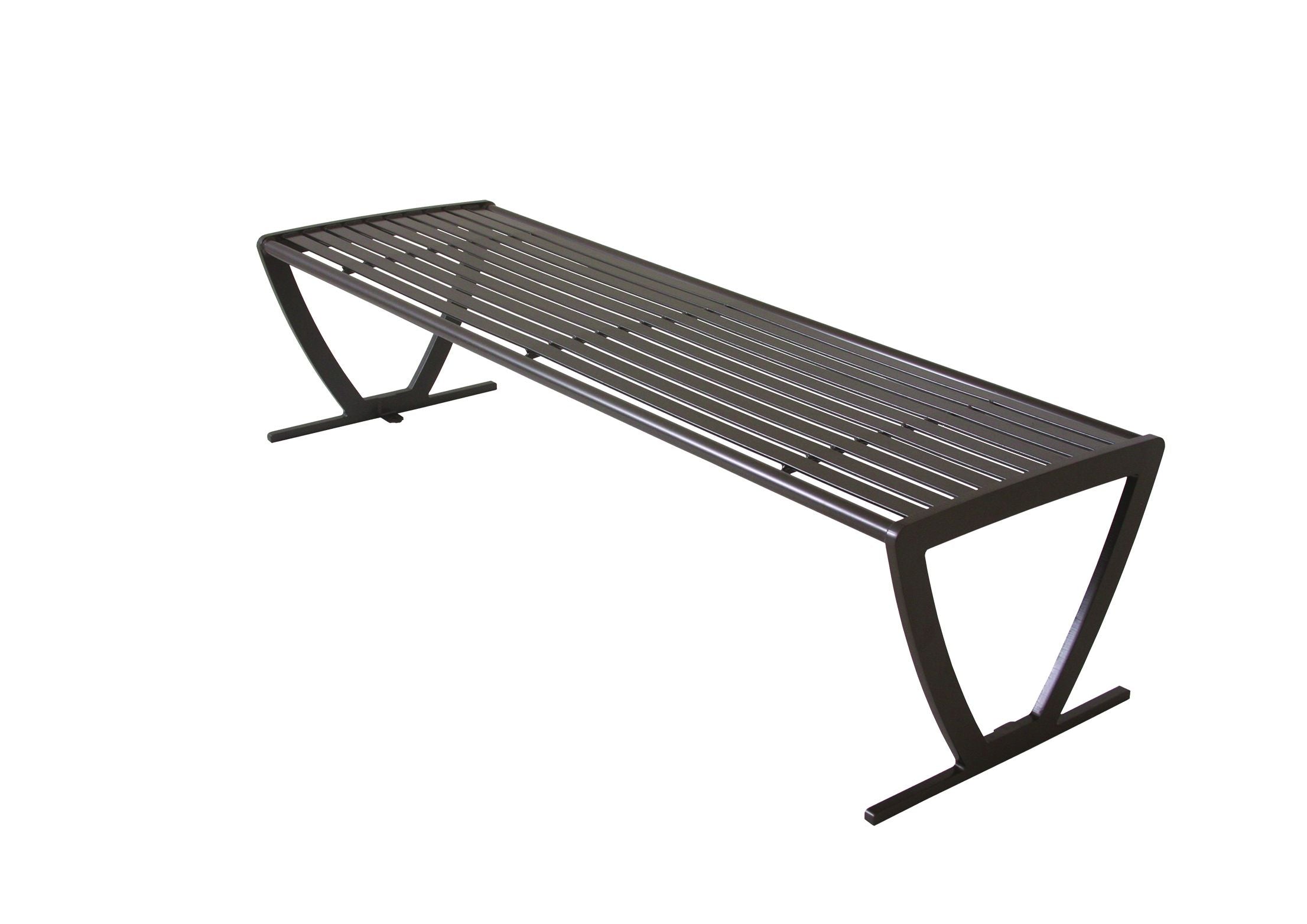 UltraSite 6' Augusta Bench without Back, Side Armrests