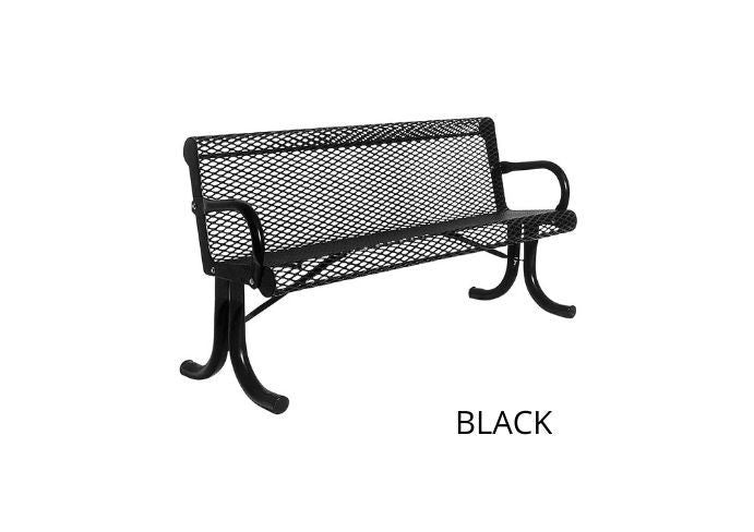 UltraSite 4' Capri Bench, Surface Mount