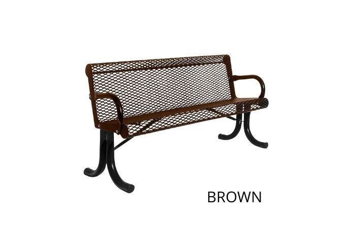UltraSite 4' Capri Bench, Surface Mount