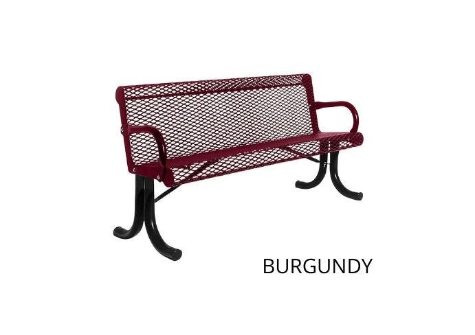 UltraSite 4' Capri Bench, Surface Mount