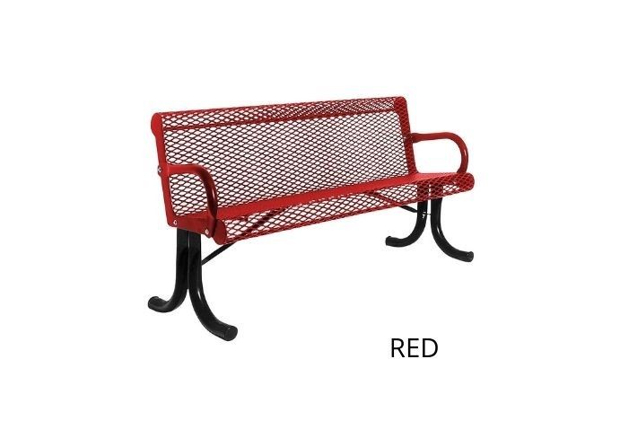 UltraSite 4' Capri Bench, Surface Mount