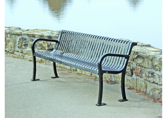 UltraSite 8' Lexington Park Bench with Back
