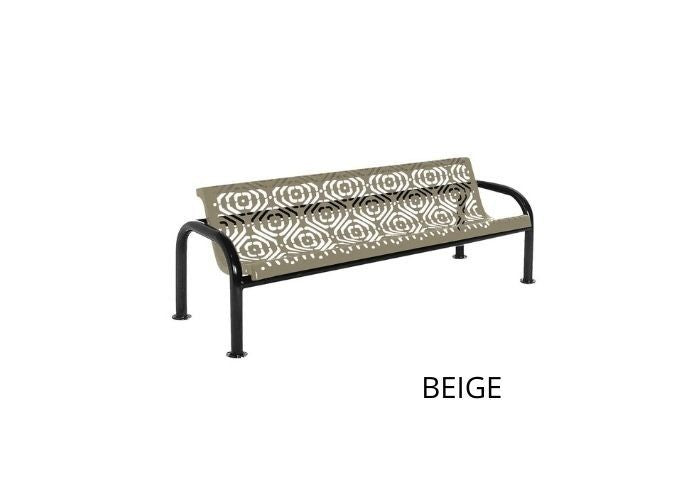 UltraSite 4' Contour Bench with Back, Diamond
