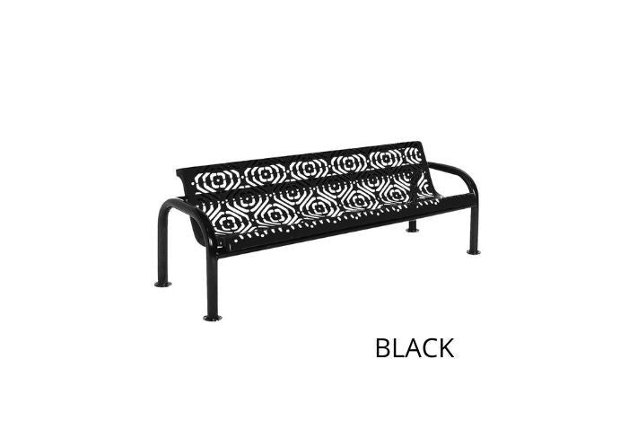 UltraSite 4' Contour Bench with Back, Diamond