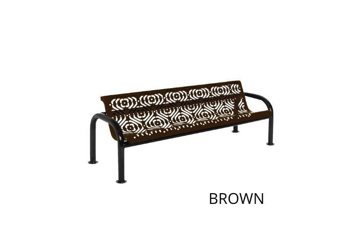 UltraSite 4' Contour Bench with Back, Diamond
