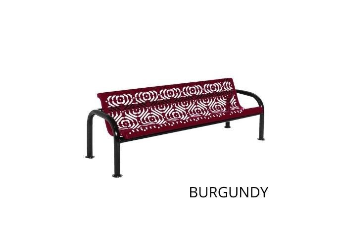 UltraSite 4' Contour Bench with Back, Diamond