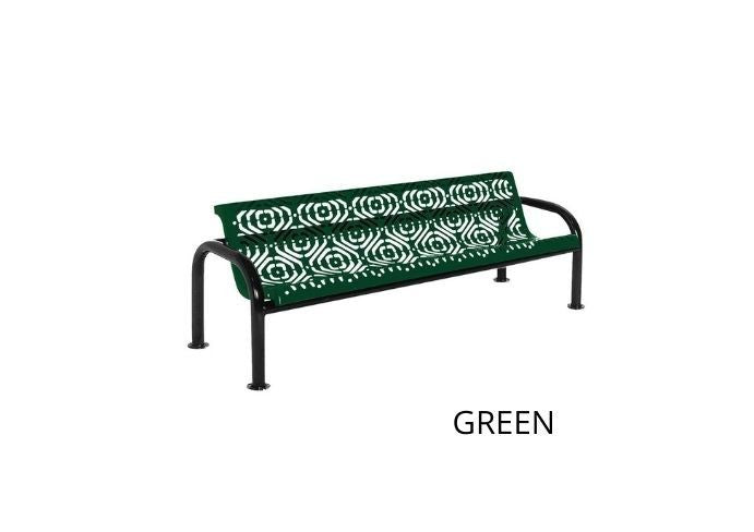 UltraSite 4' Contour Bench with Back, Diamond