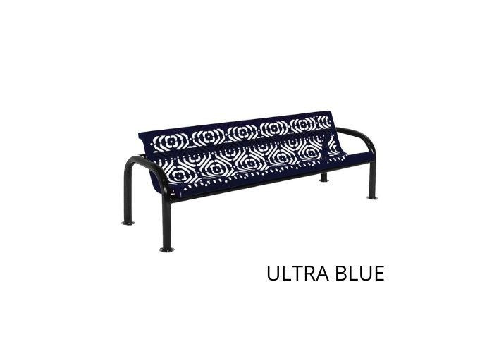 UltraSite 4' Contour Bench with Back, Diamond