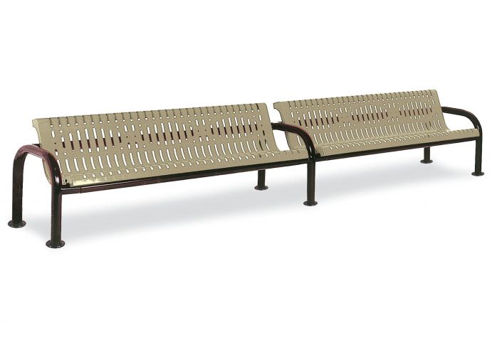 UltraSite 4' Contour Bench with Back, Diamond