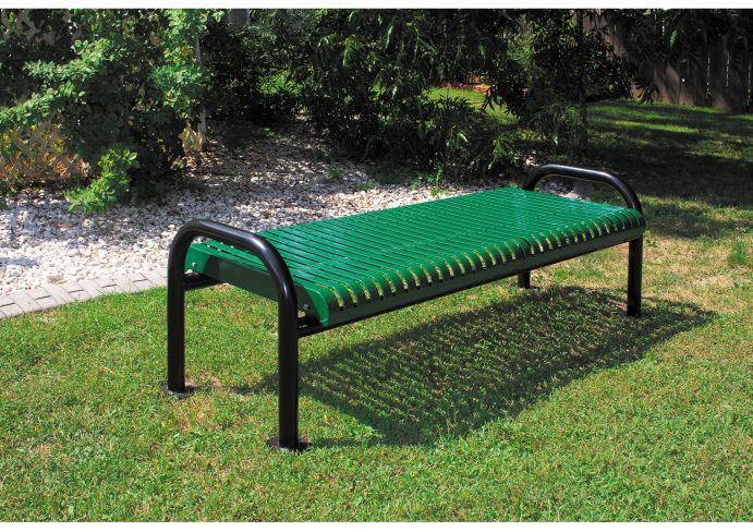UltraSite 4' Contour Bench without Back, Diamond