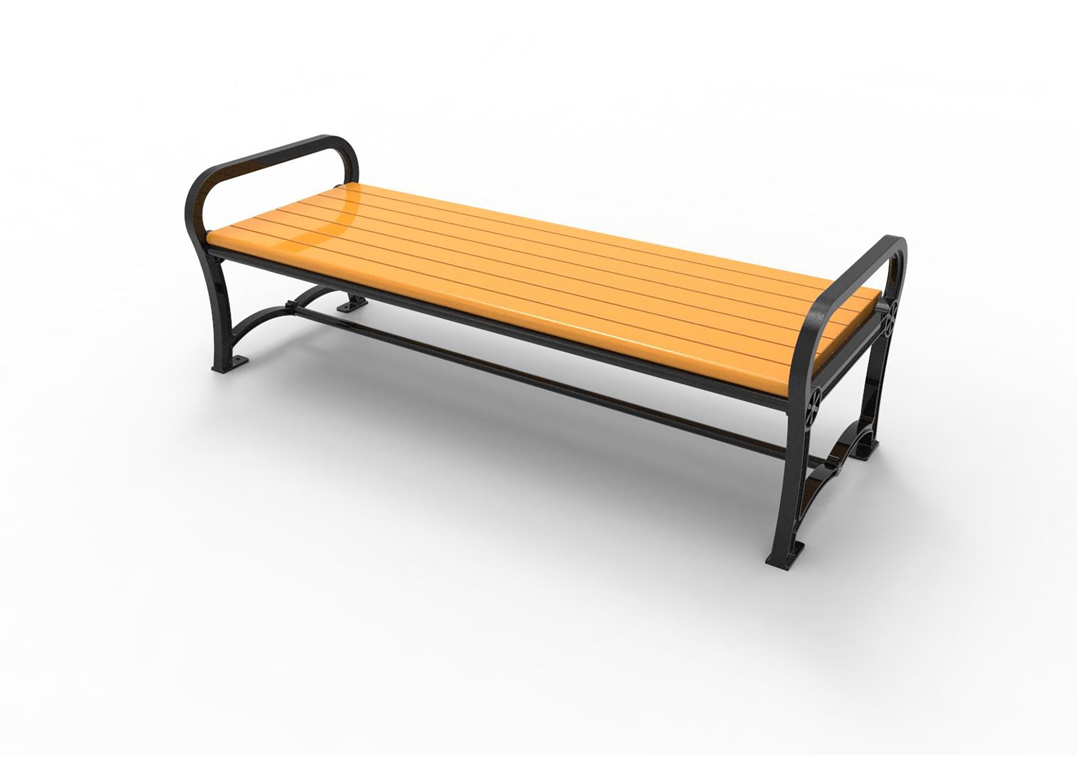 UltraSite 8' Charleston Recycled Bench without Back