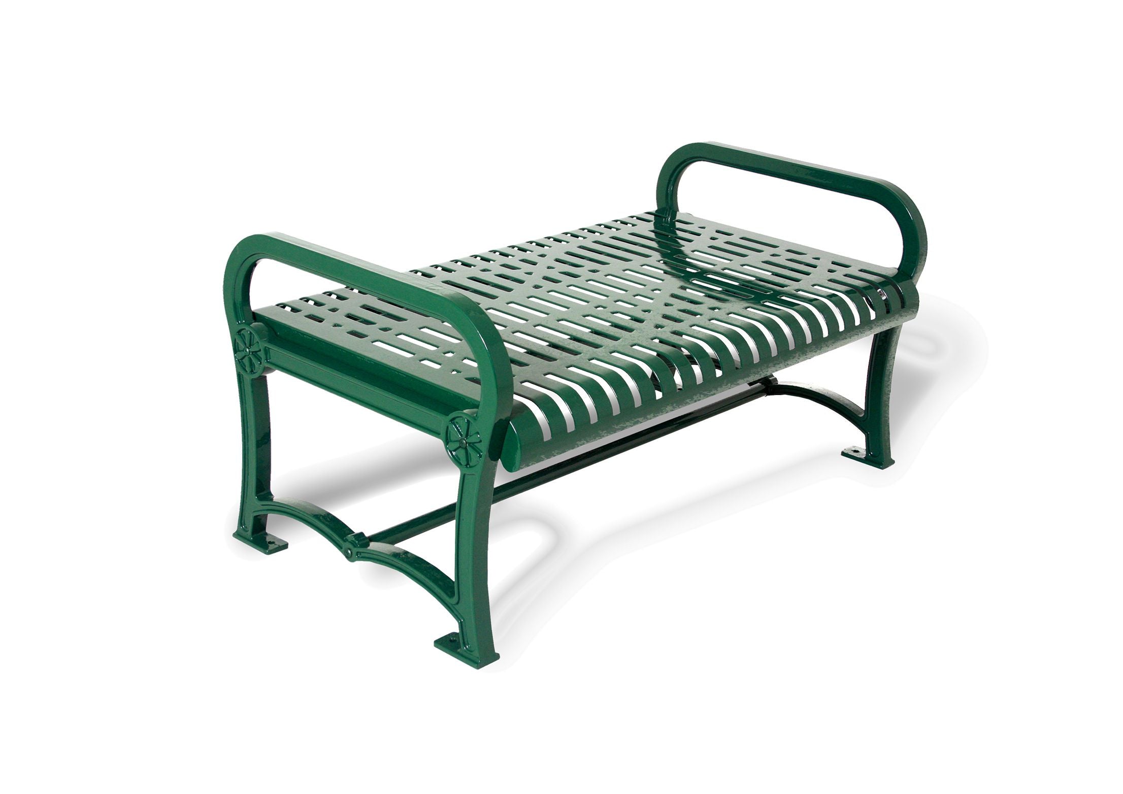 UltraSite 8' Charleston Bench without Back, Wave