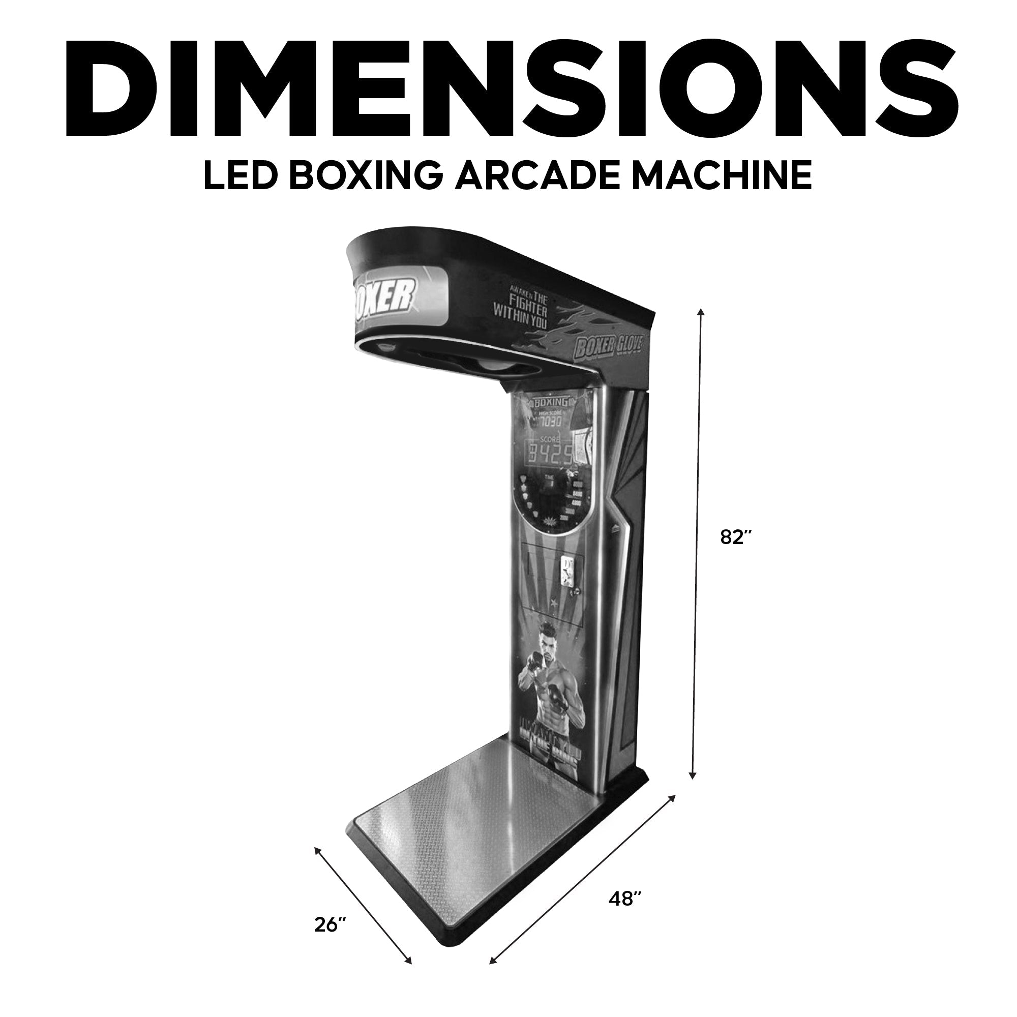Creative Arcades Knockout Challenge Boxing Arcade Machine - Punch Out Pro