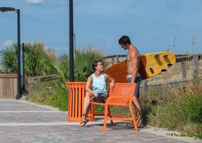 UltraSite Jackson Bench with Back, Slat