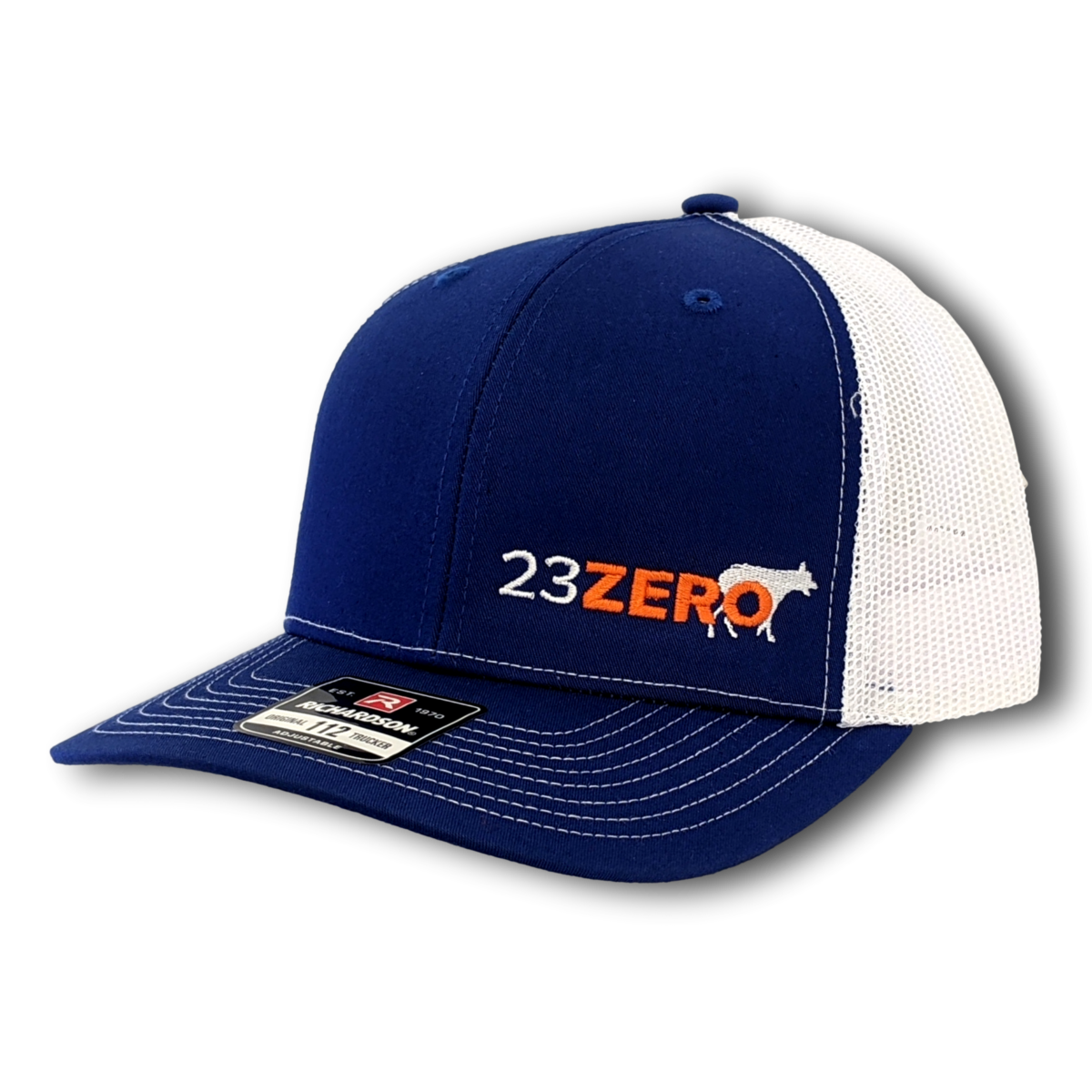 23Zero MER Adjustable Mesh Trucker Hat Blue & White