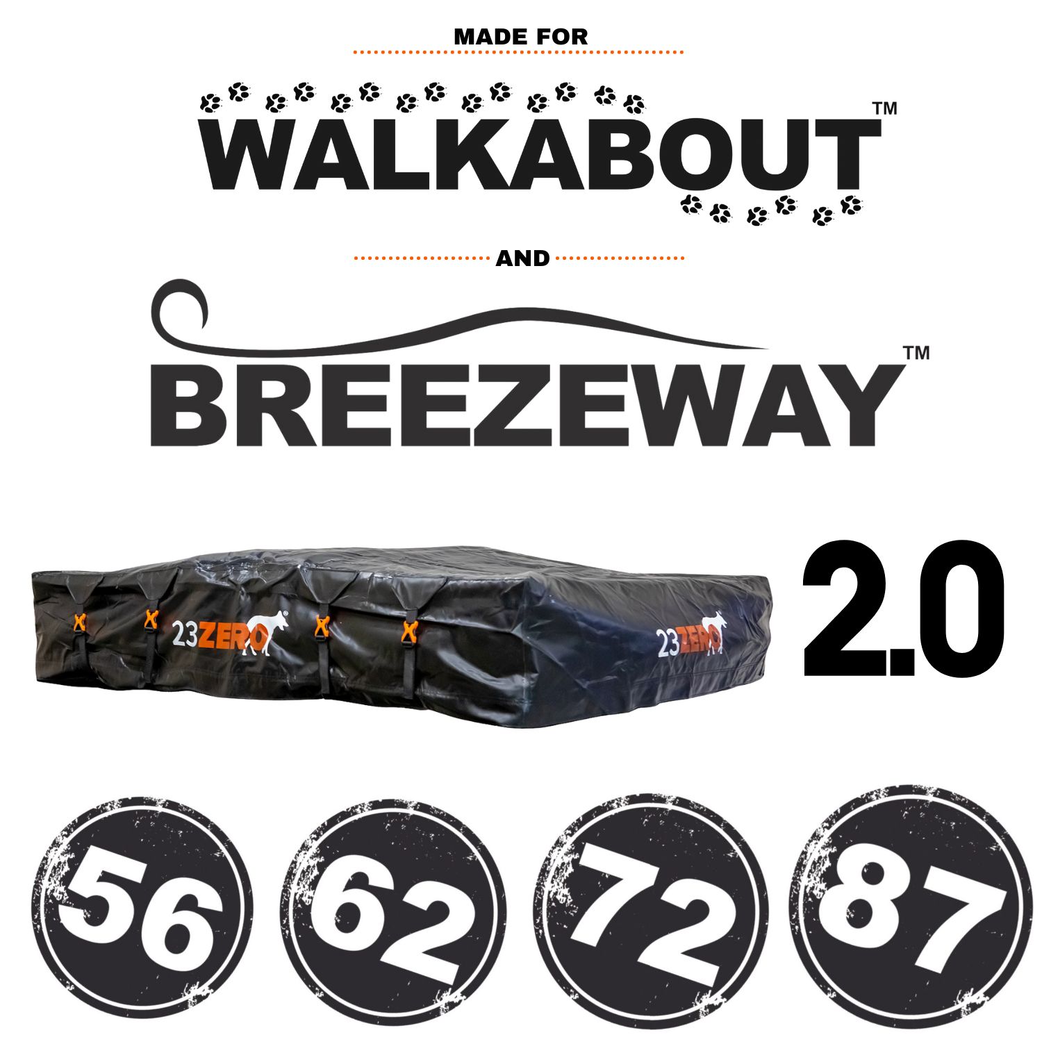 23Zero Transit Cover 87 Black Round Ladder 2.0
