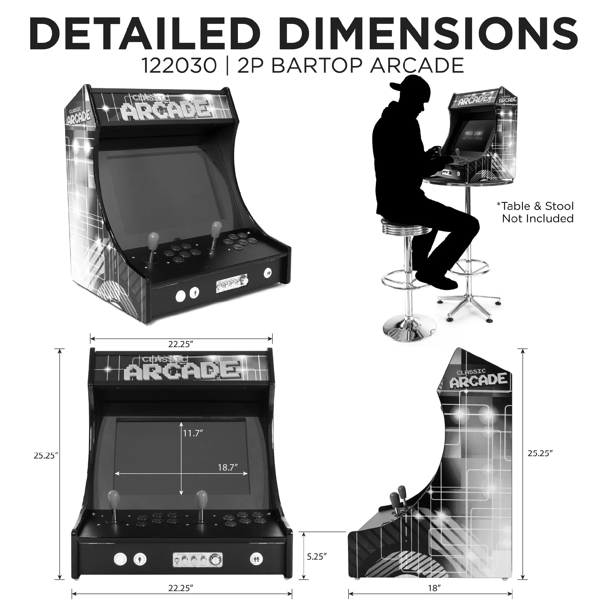 Creative Arcades 2-Player Mini 22" LCD Arcade Machine