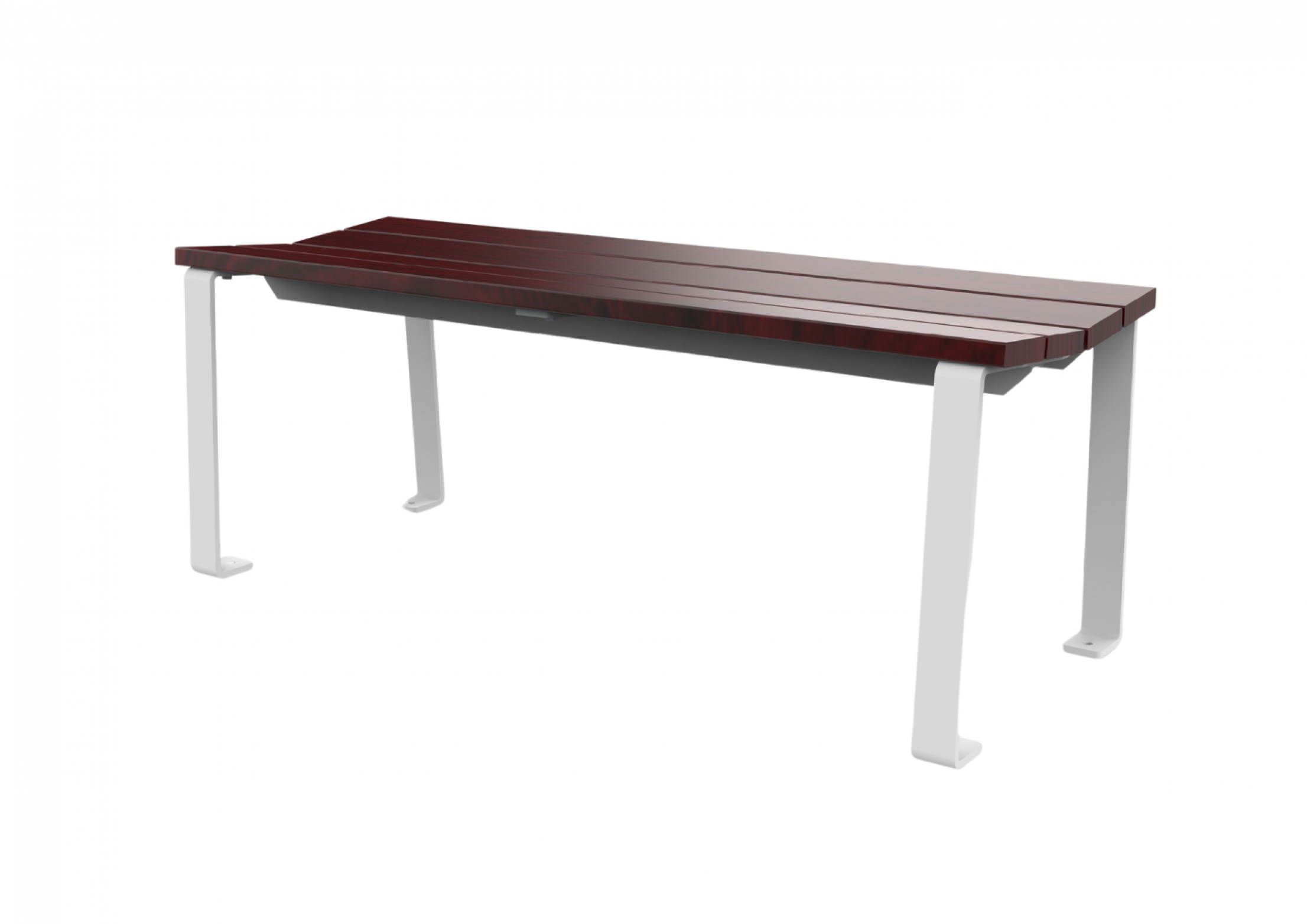 UltraSite 8' New Haven Bench without Back, Portable