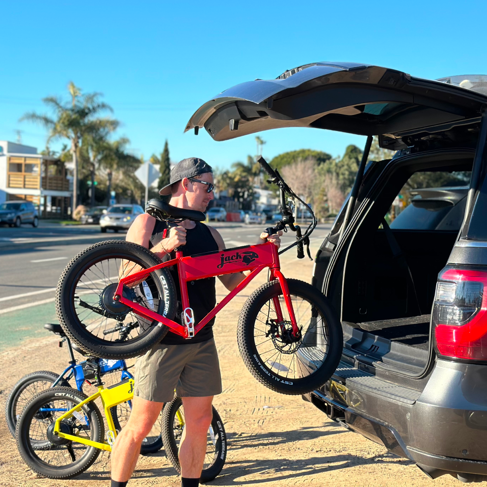 JackRabbit XG - Lightweight & Compact "Big" Micro eBike, Red
